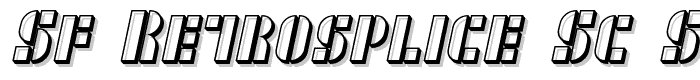 SF RetroSplice SC Shaded font